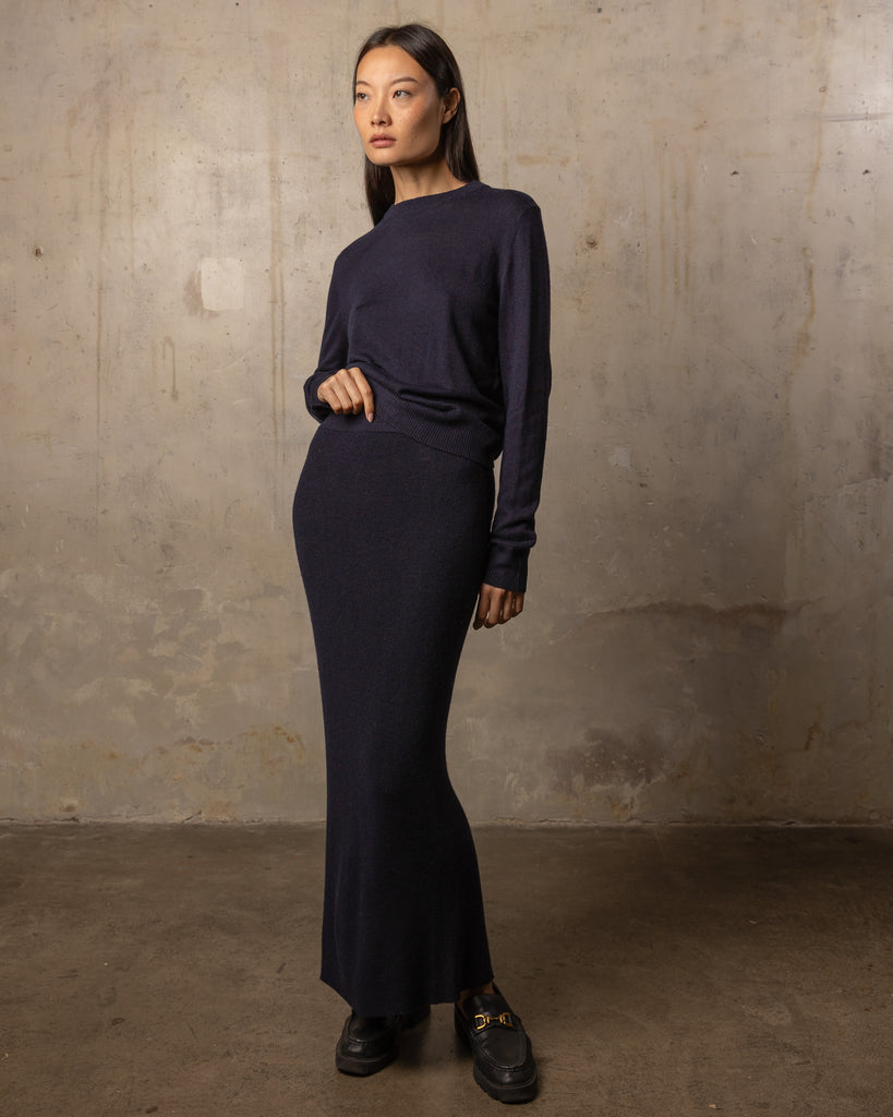 Jupe Bamboo - 70% bambou et 30% laine mérinos - 300NAVY