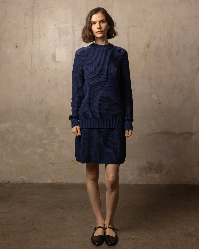 Jupe Voltaire - 100% coton - 300NAVY