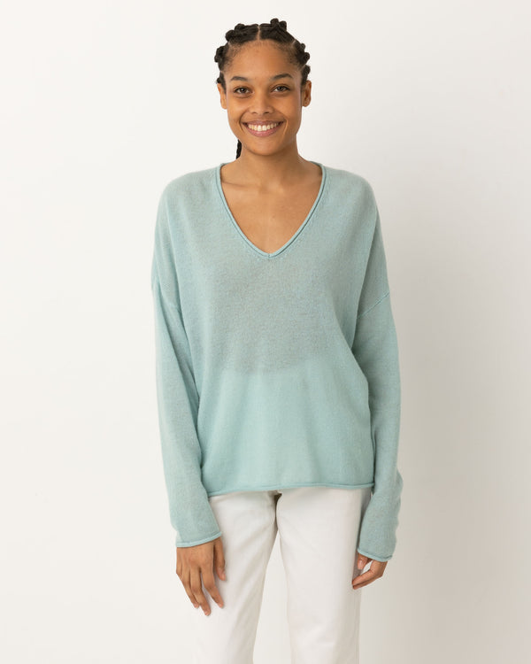 Pull WOOL - Col V - 90% Laine 10% Cachemire