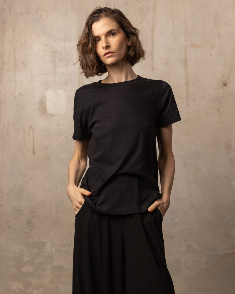 T-shirt 24_24 col rond - 100% coton - 100BLACK