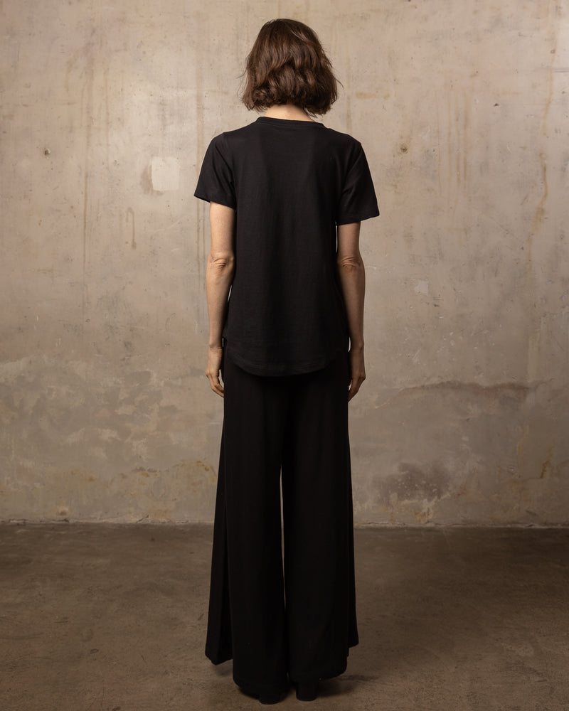 T-shirt 24_24 col rond - 100% coton - 100BLACK