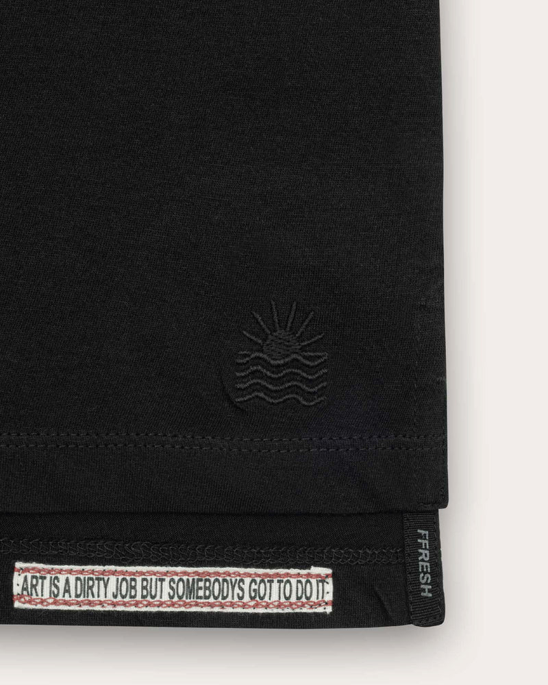 T-shirt 24_24 col rond - 100% coton - 100BLACK