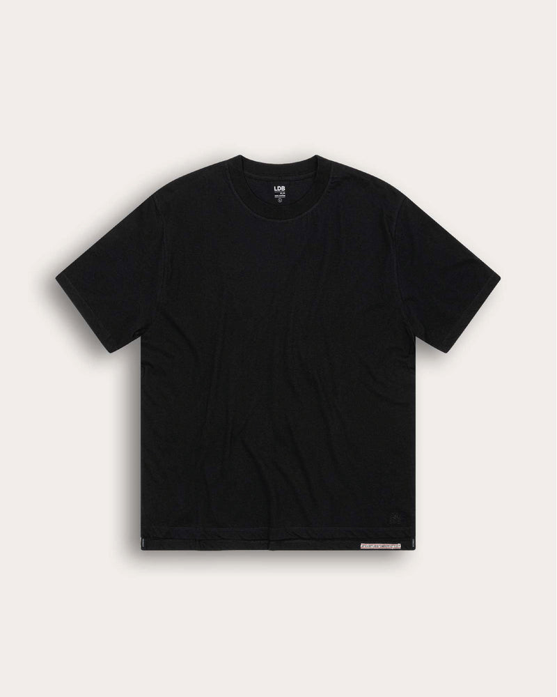 T-shirt 24_24 col rond - 100% coton - 100BLACK