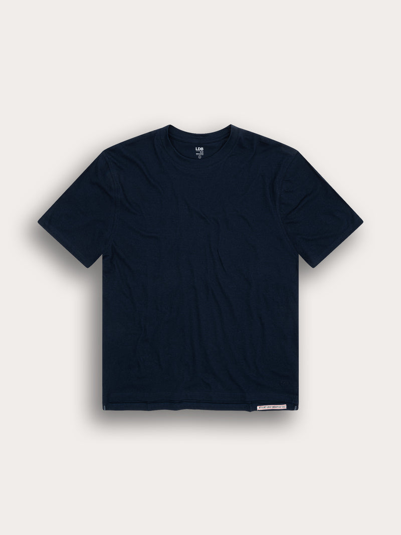T-shirt 24_24 col rond - 100% coton - 300NAVY