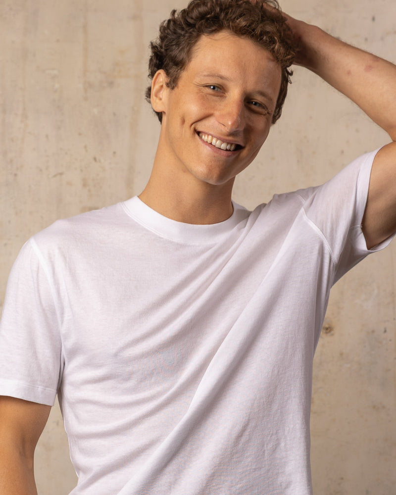 T-shirt 24_24 col rond - 100% coton - 190WHITE