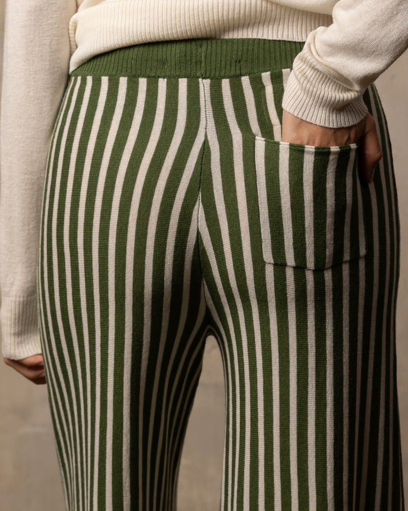 Pantalon Bamboo - 70% Bambou 30% Coton - 08OFFWHITGREEN