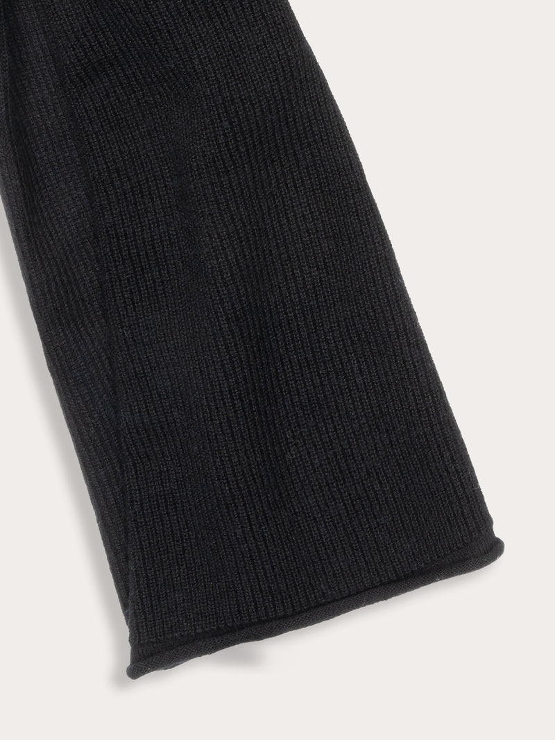 Echarpe Bamboo - 70% bambou 30% laine mérinos - 100BLACK