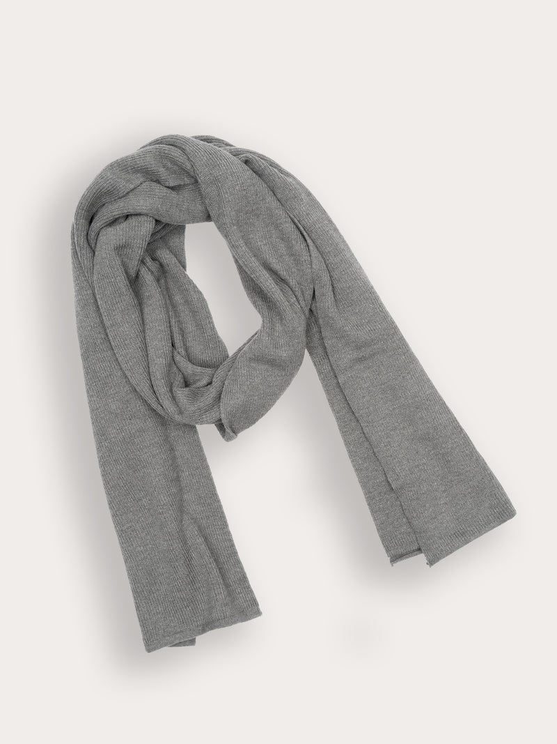 Echarpe Bamboo - 70% bambou 30% laine mérinos - 133MELANGEDGREY