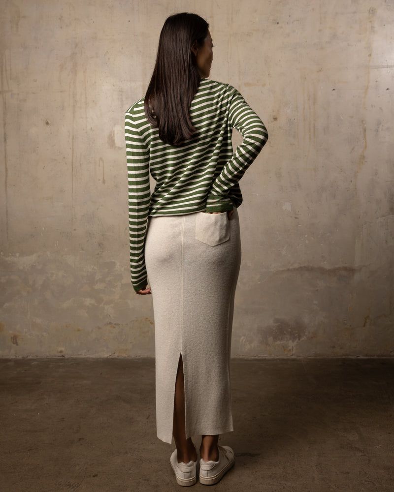 Jupe Bamboo - 70% bambou et 30% laine mérinos - 180OFFWHITE