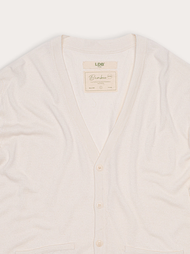 Cardigan Bamboo - 70% bambou 30% laine merinos