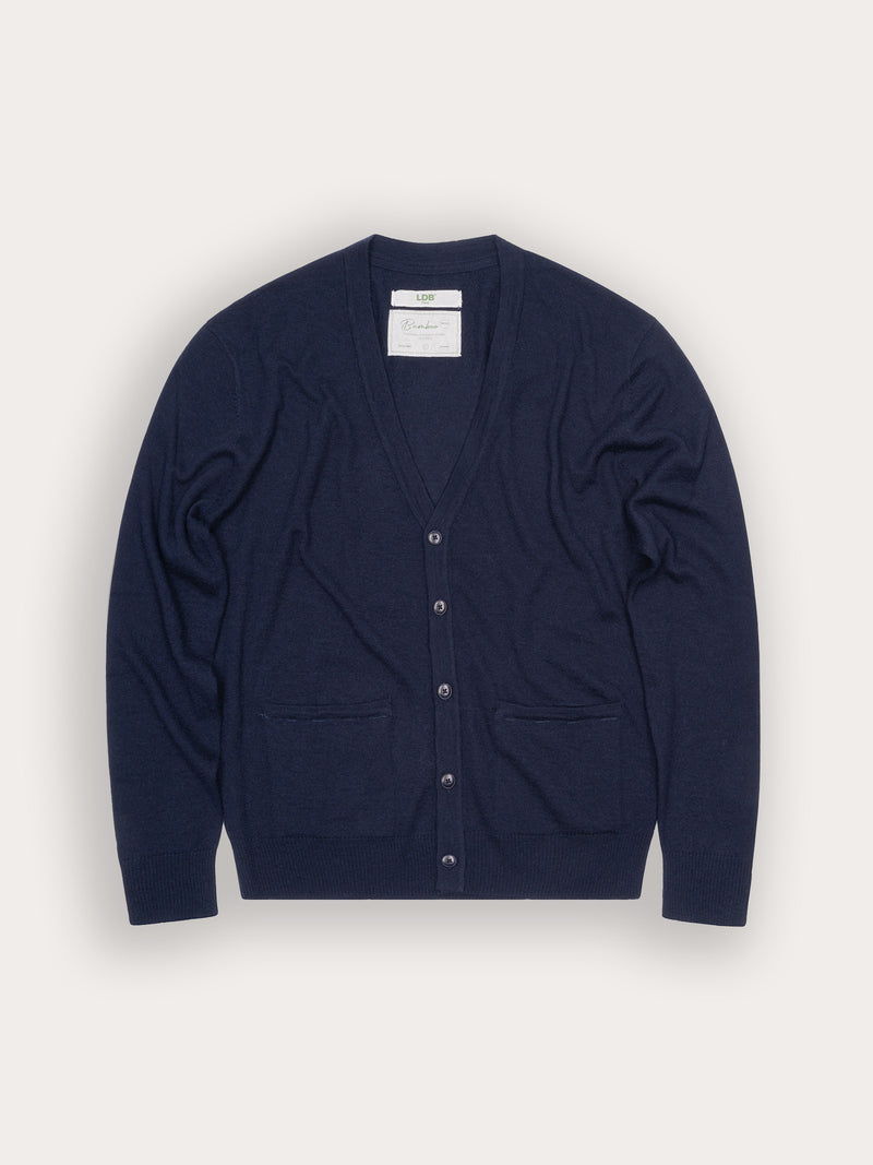 Cardigan Bamboo - 70% bambou 30% laine merinos - 300NAVY