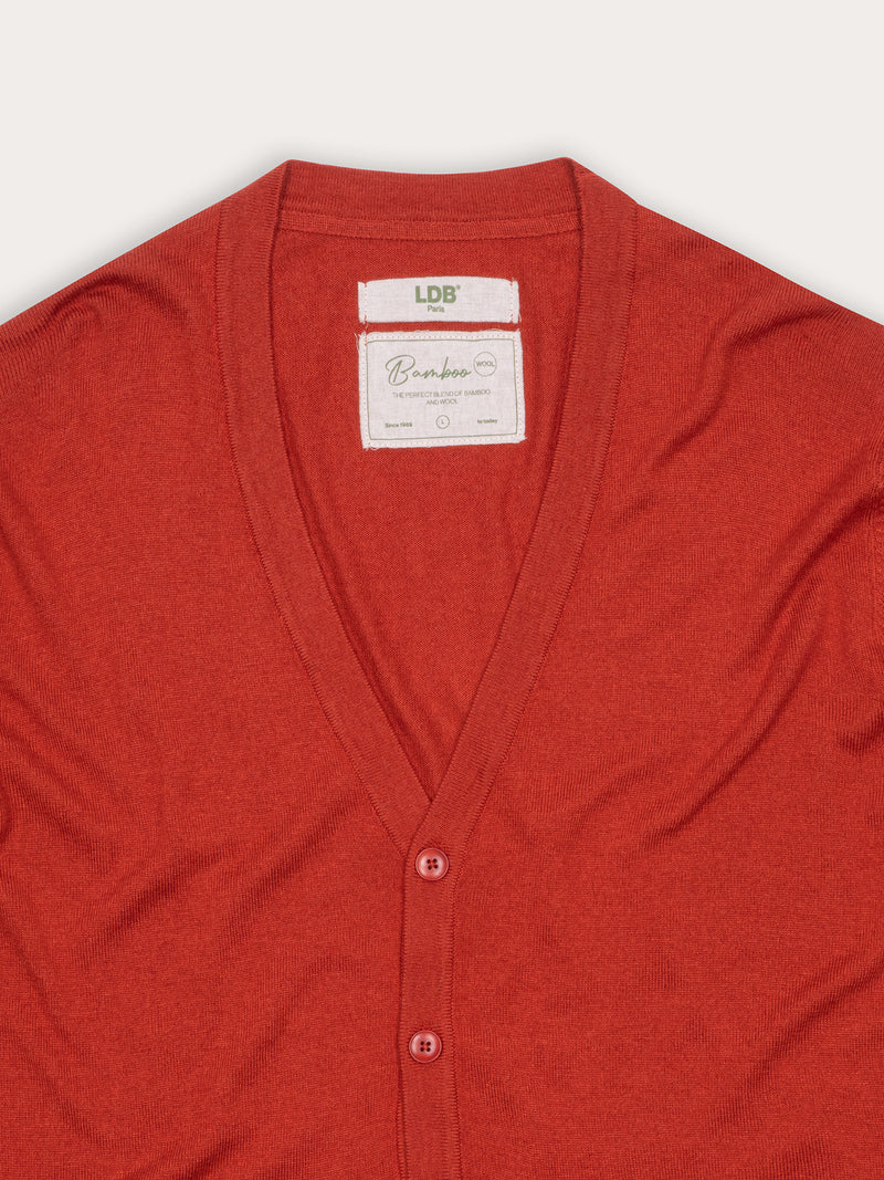 Cardigan Bamboo - 70% bambou 30% laine merinos
