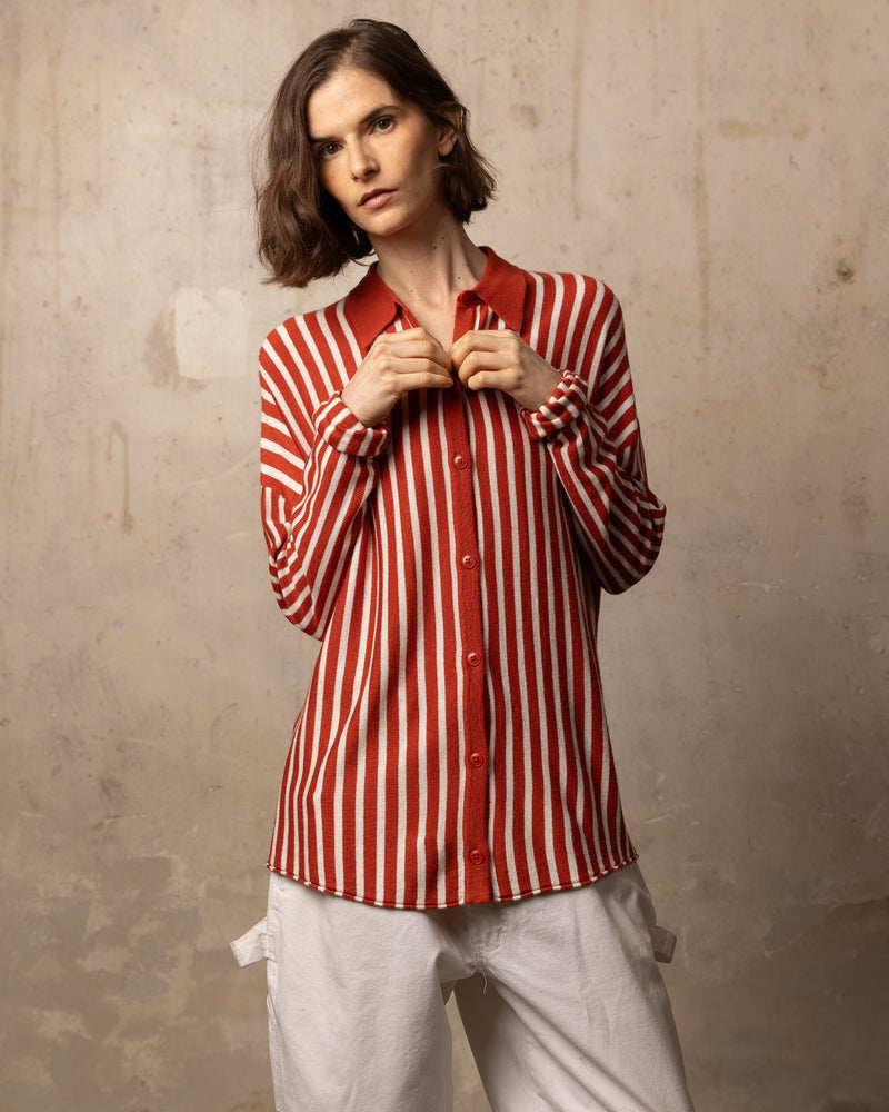 Chemise Bamboo - 70% bambou 30% laine mérinos - 08OFFWHITERED