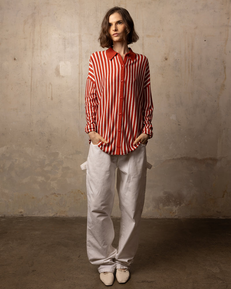 Chemise Bamboo - 70% bambou 30% laine mérinos - 08OFFWHITERED