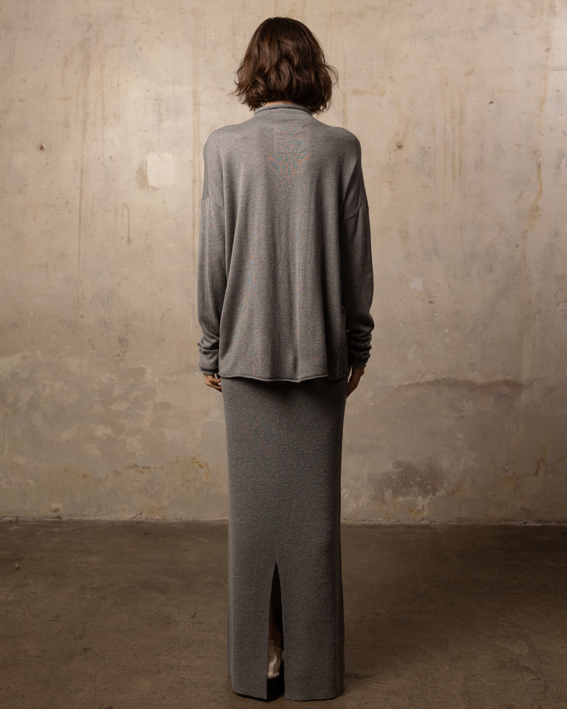 Pull Bamboo col roulé - 70% bambou 30% laine mérinos - 133MELANGEDGREY