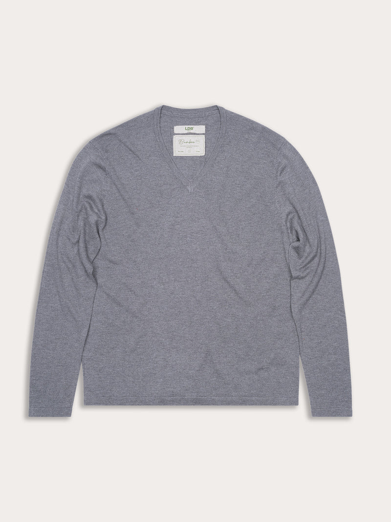 T-shirt bamboo manches longues col v - 70% bambou 30% laine merinos