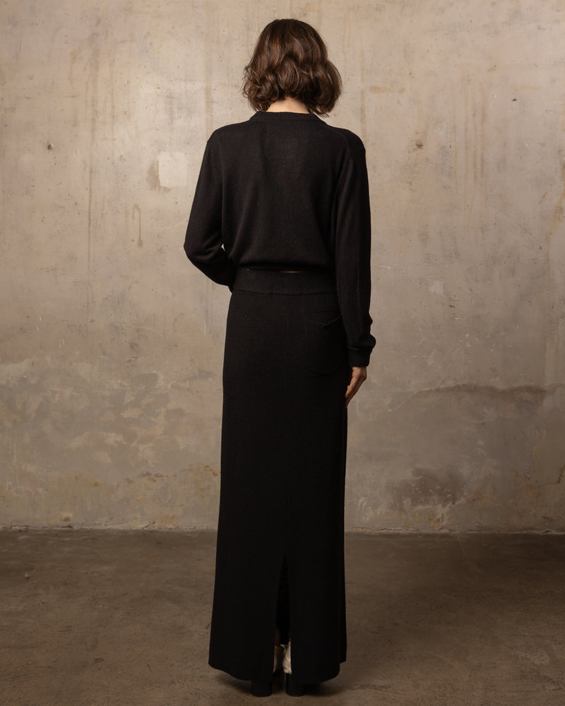 Jupe Bamboo - 70% bambou et 30% laine mérinos - 100BLACK