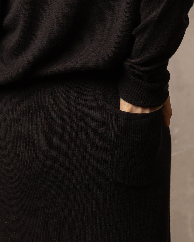 Jupe Bamboo - 70% bambou et 30% laine mérinos - 100BLACK