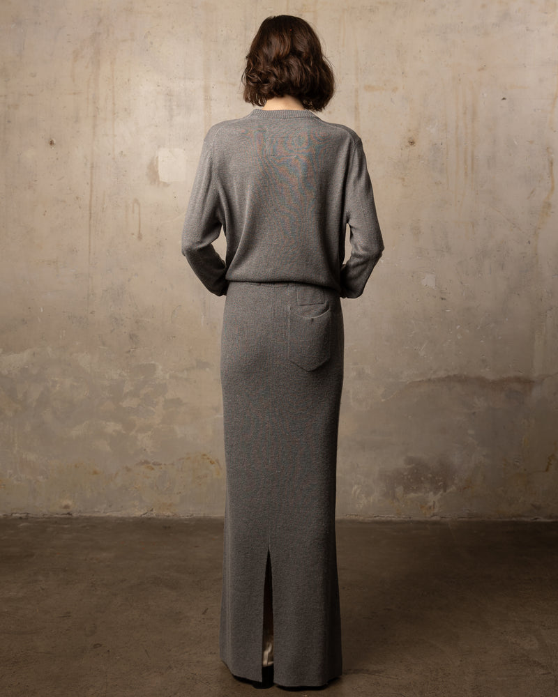 Jupe Bamboo - 70% bambou et 30% laine mérinos - 133MELANGEDGREY