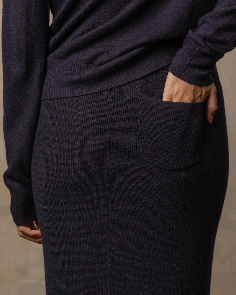 Jupe Bamboo - 70% bambou et 30% laine mérinos - 300NAVY