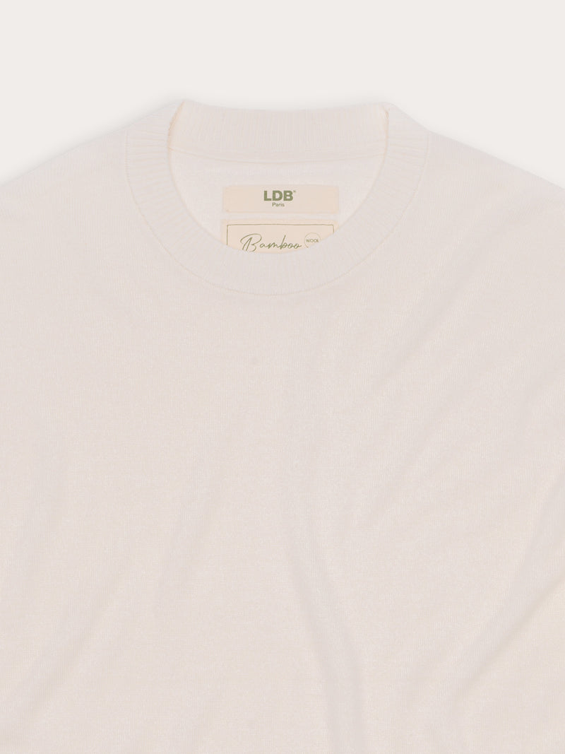 Pull Bamboo col rond - 70% bambou 30% laine mérinos