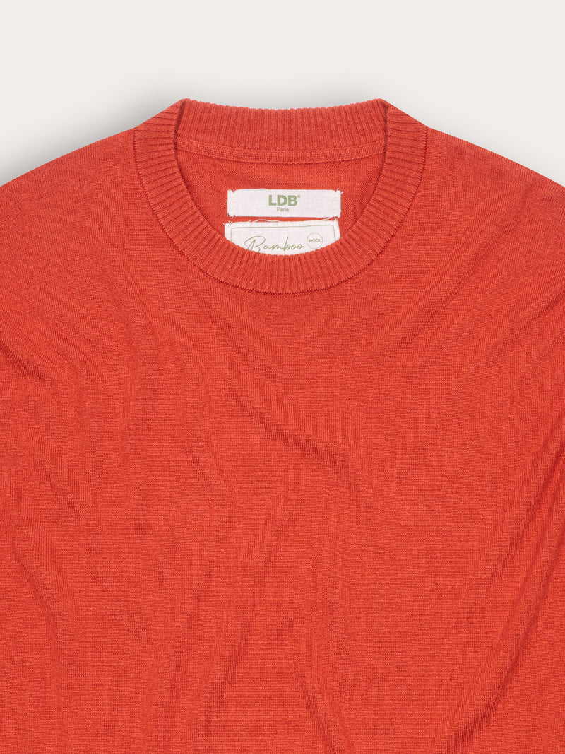 Pull Bamboo col rond - 70% bambou 30% laine mérinos