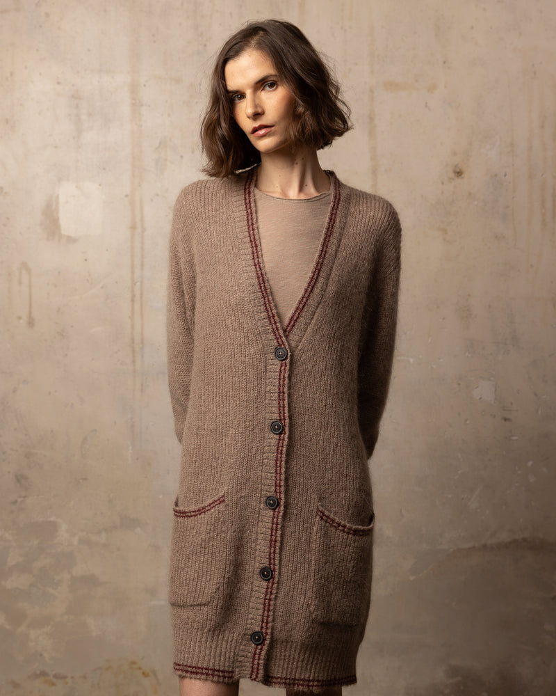 Cardigan Colette - 218LIGHTCOFFEE