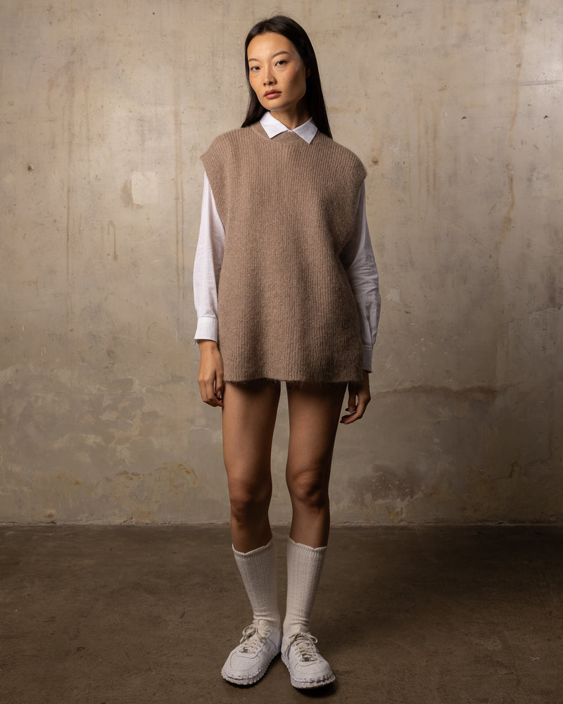 Pull Colette sans manches - 218LIGHTCOFFEE