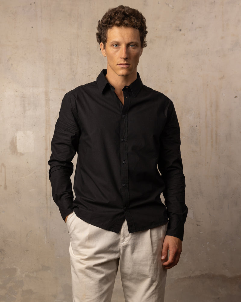 Chemise Charles - 100% coton - 100BLACK