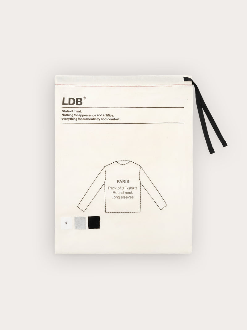 BAZYYC - Pack de 3 Paris 100% coton