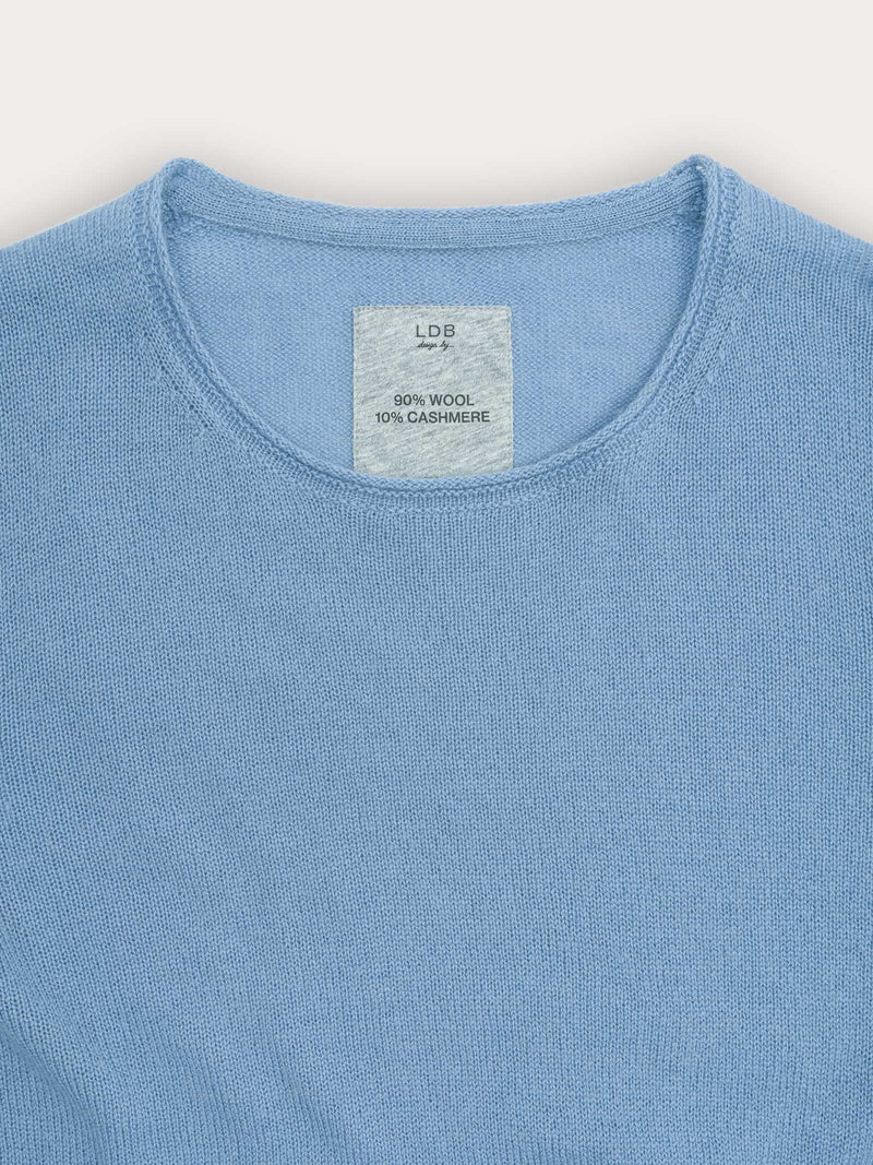 Pull WOOL - Col rond - 90% Laine 10% Cachemire