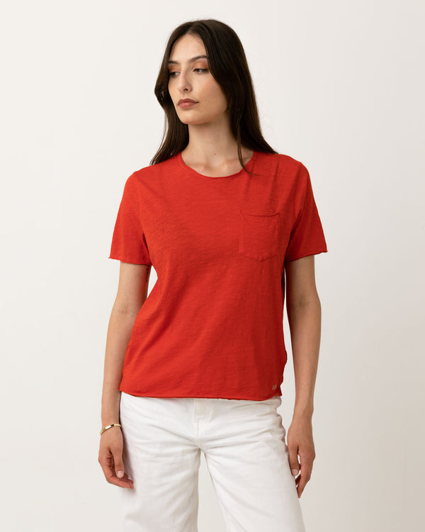 T-Shirt EASYY en coton flammé - Col rond