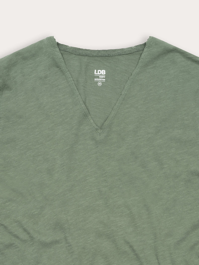 T-shirt EASYY col v - 100% coton - 429THE