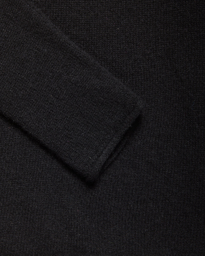 Pull FFresh col rond - 100% cachemire - 100BLACK