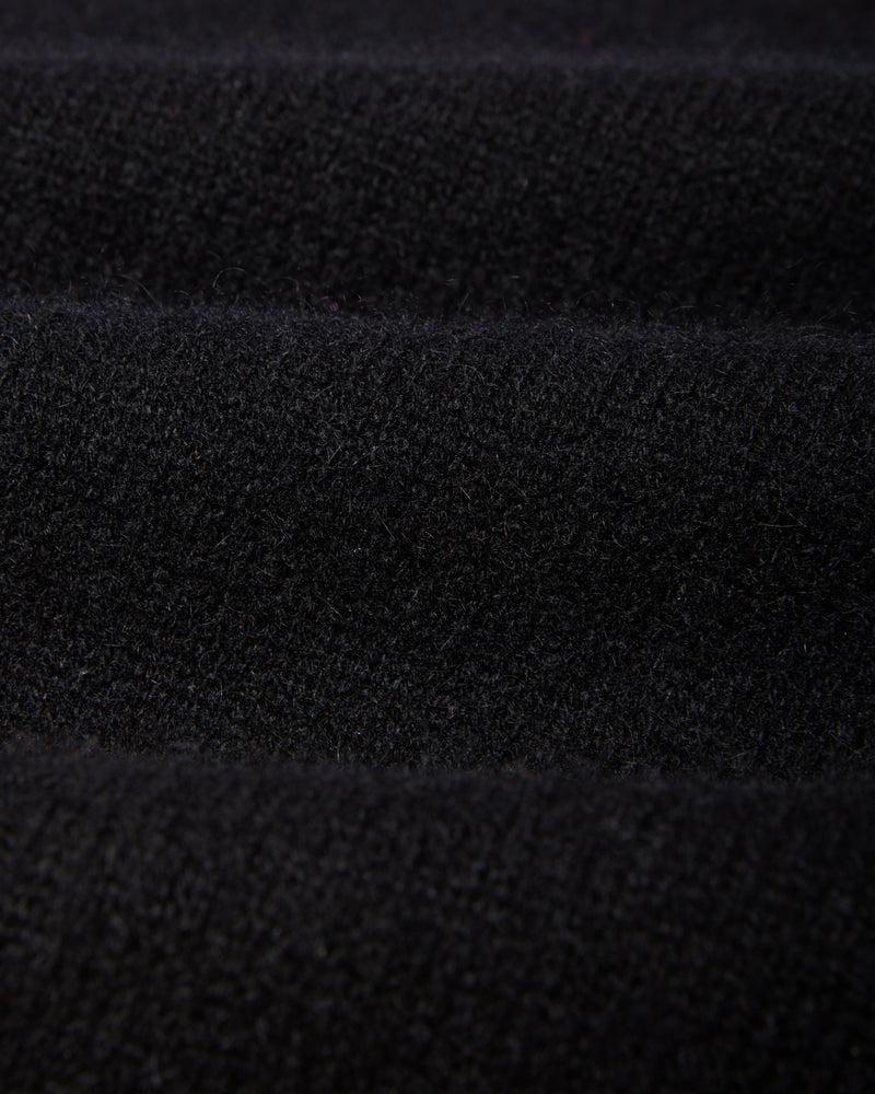 Pull FFresh col rond - 100% cachemire - 100BLACK