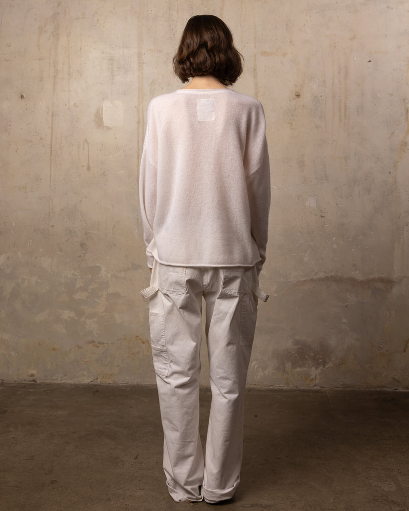 Pull FFresh col V - 100% cachemire - 180OFFWHITE