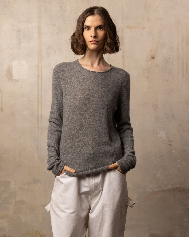 Pull FFresh col rond - 100% cachemire - 112MEDIUMGREY