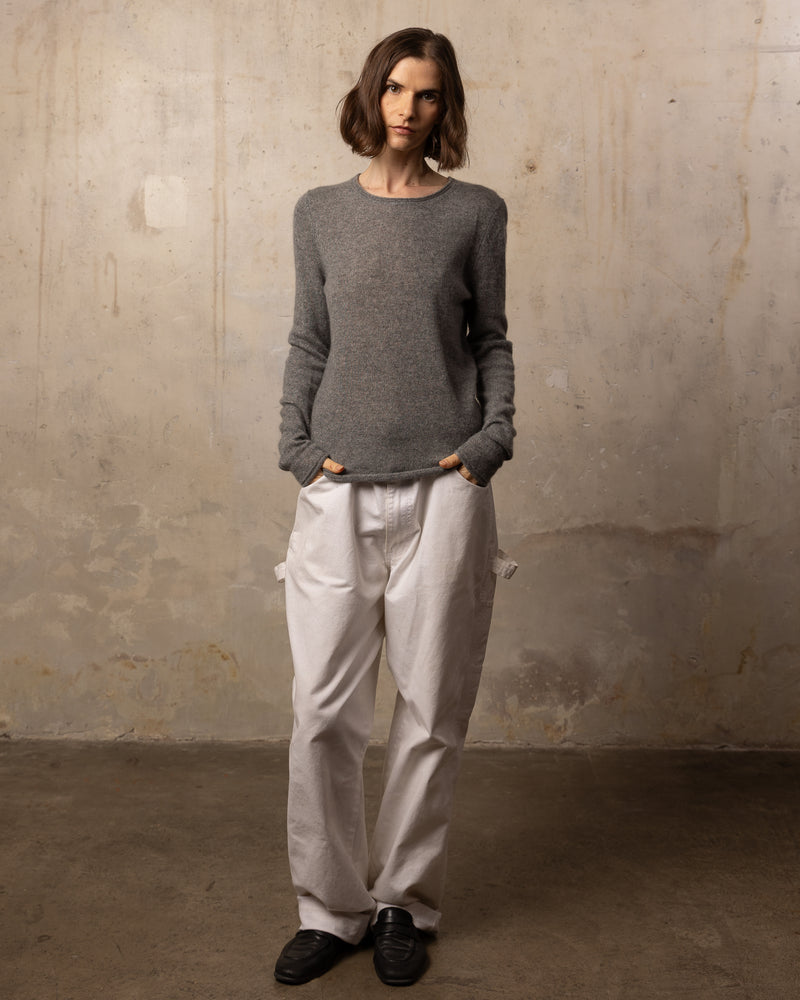 Pull FFresh col rond - 100% cachemire - 112MEDIUMGREY