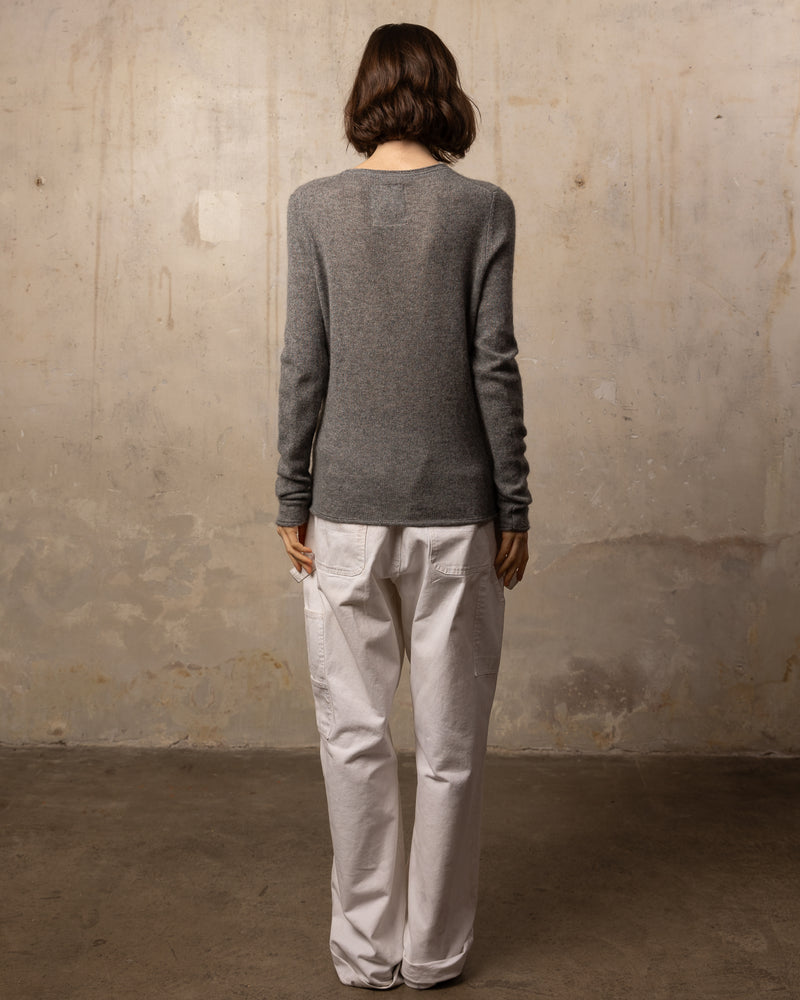 Pull FFresh col rond - 100% cachemire - 112MEDIUMGREY