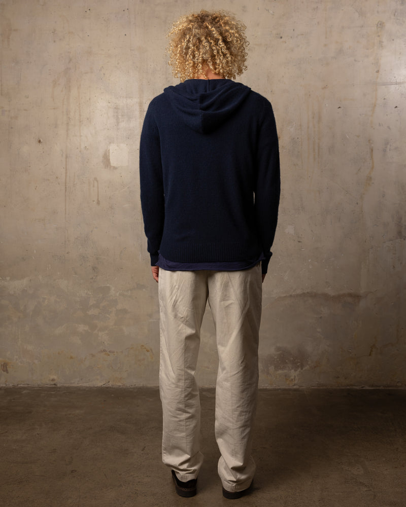 Hoodie FFresh - 100% cachemire - 311PETROL
