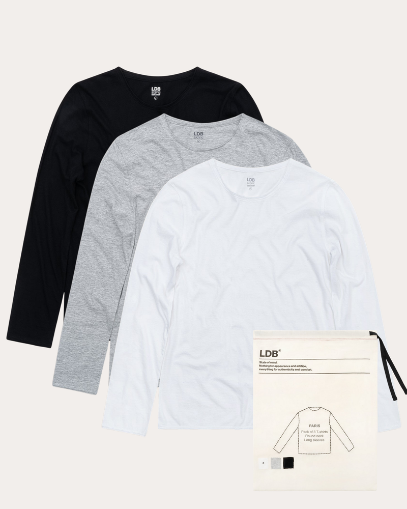 BAZYYC - Pack de 3 Paris 100% coton