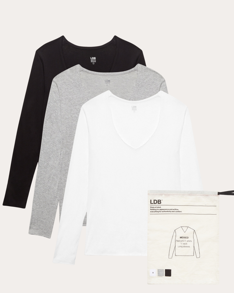 BAZYYC - Pack de 3 Mexico 100% coton