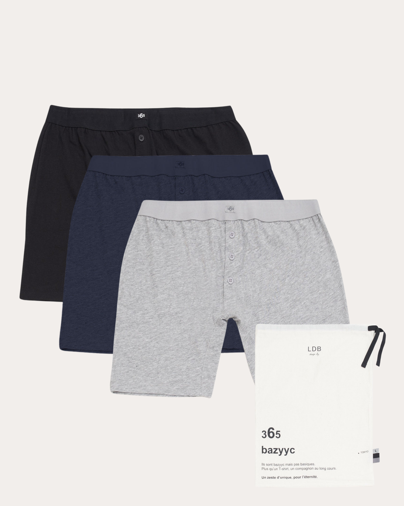 BAZYYC - Pack de 3 Tokyo 100% coton
