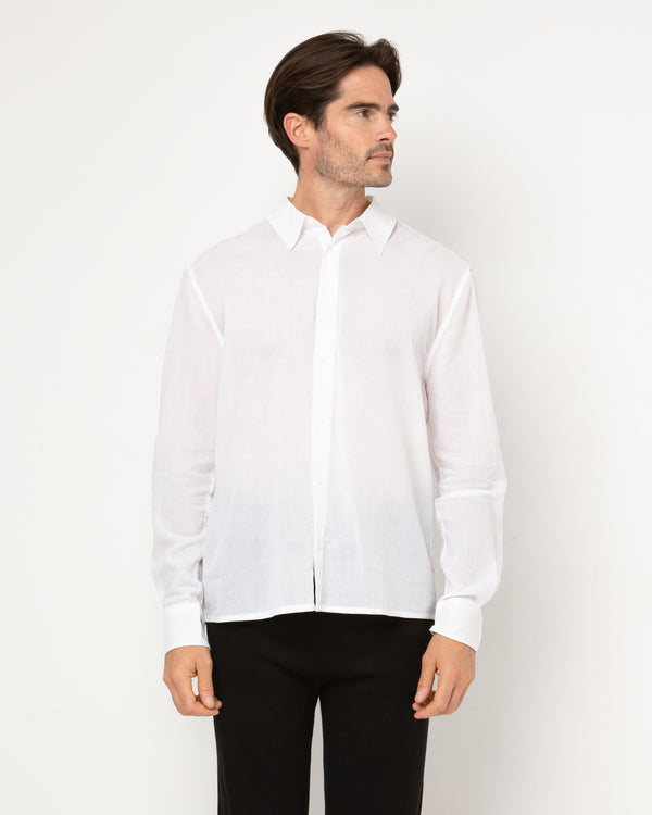 Chemise LIAM manches longues - 100% voile de coton