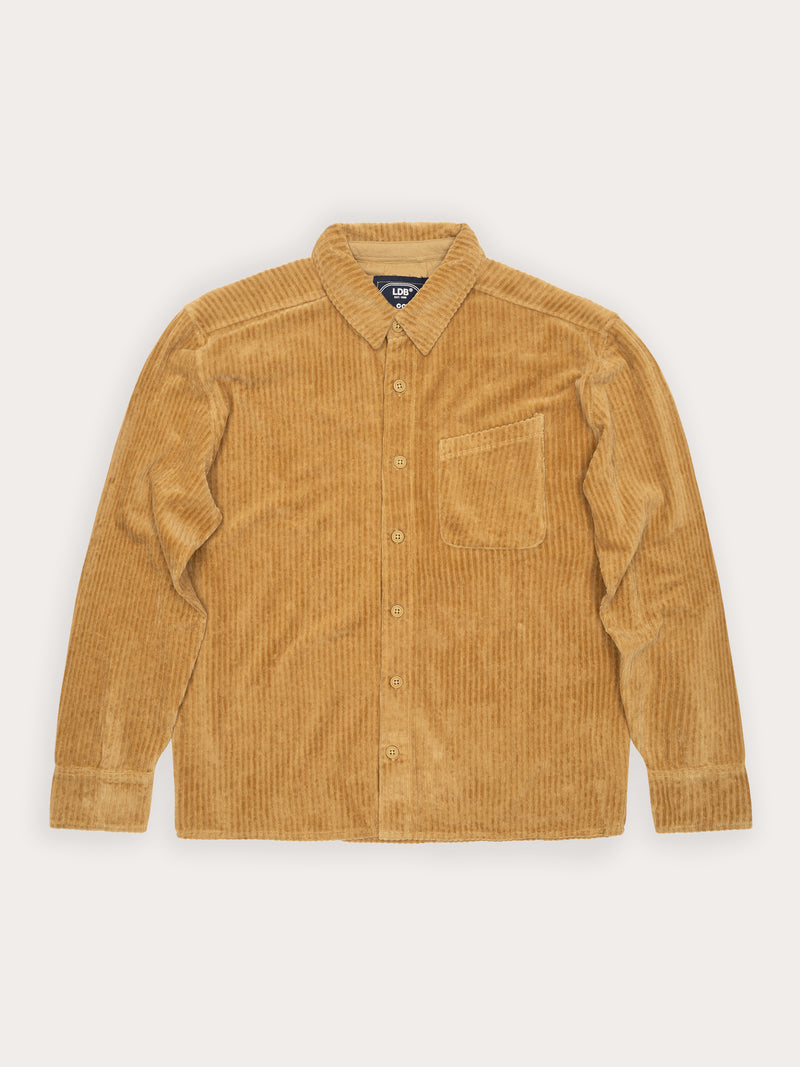 Chemise Merat - 1°°% coton côtelé - 200BEIGE