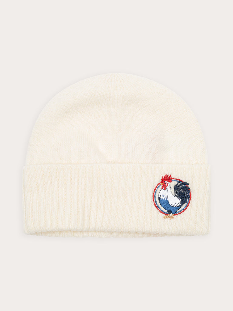 Bonnet Rousseau - 100% laine - 180OFFWHITE
