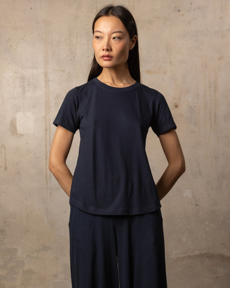 T-shirt 24_24 col rond - 100% coton - 300NAVY