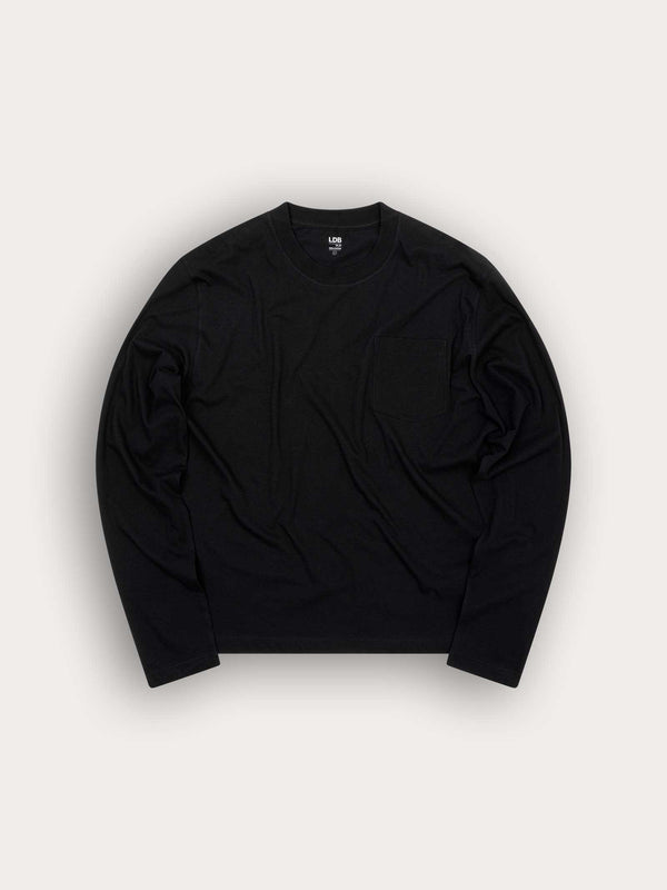 T-shirt 24_24 manches longues - 100% coton - 100BLACK