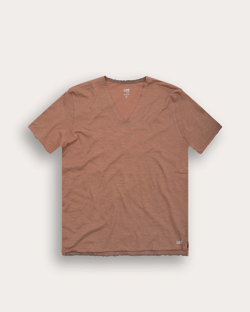 T-shirt EASYY col v - 100% coton  - 602ANTICROSE