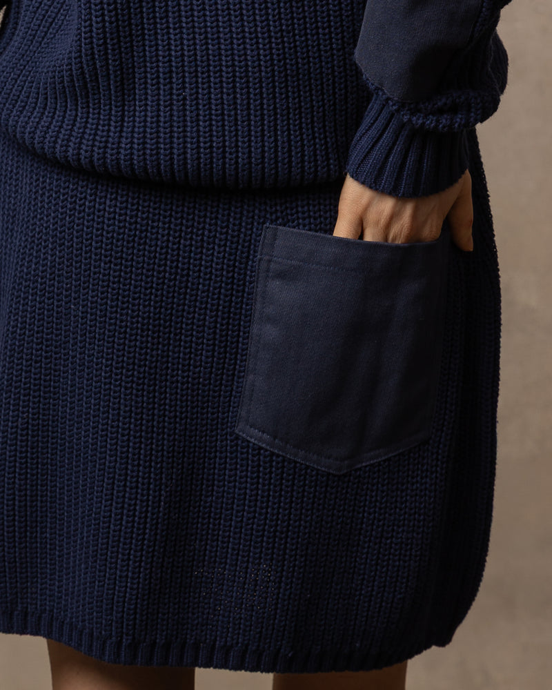 Jupe Voltaire - 100% coton - 300NAVY